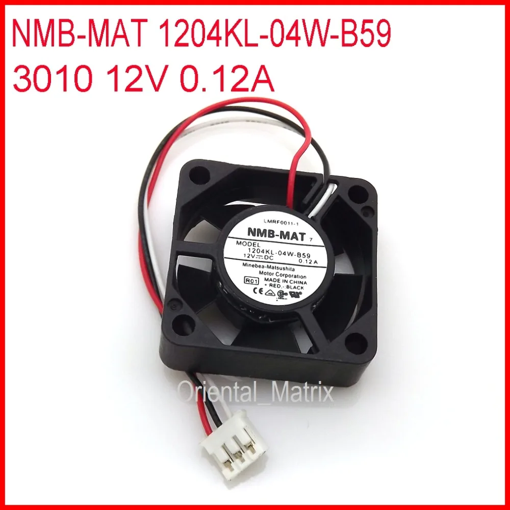 

New NMB-MAT 1204KL-04W-B59 3010 12V 0.12A CPU Cooler Cooling Inverter Fan