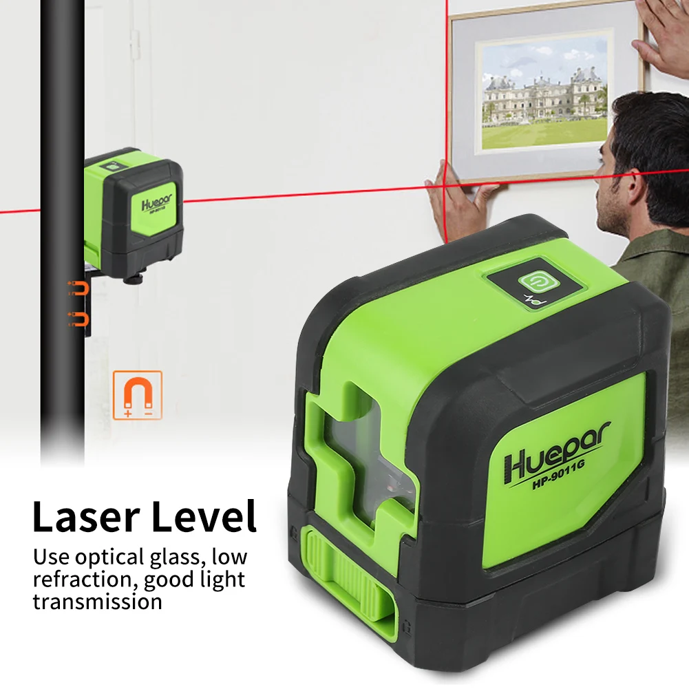 

9011G/R 2 Lines Laser Level nivel laser High Accuracy Level Laser Line Instrument Accuracy Waterproof Building Level Tools