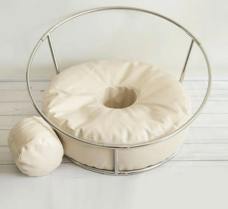 newborn photography props baby photo shoot Accessories creative Bean bag(filling)Pofiller+Round Shelf +6clips+bag