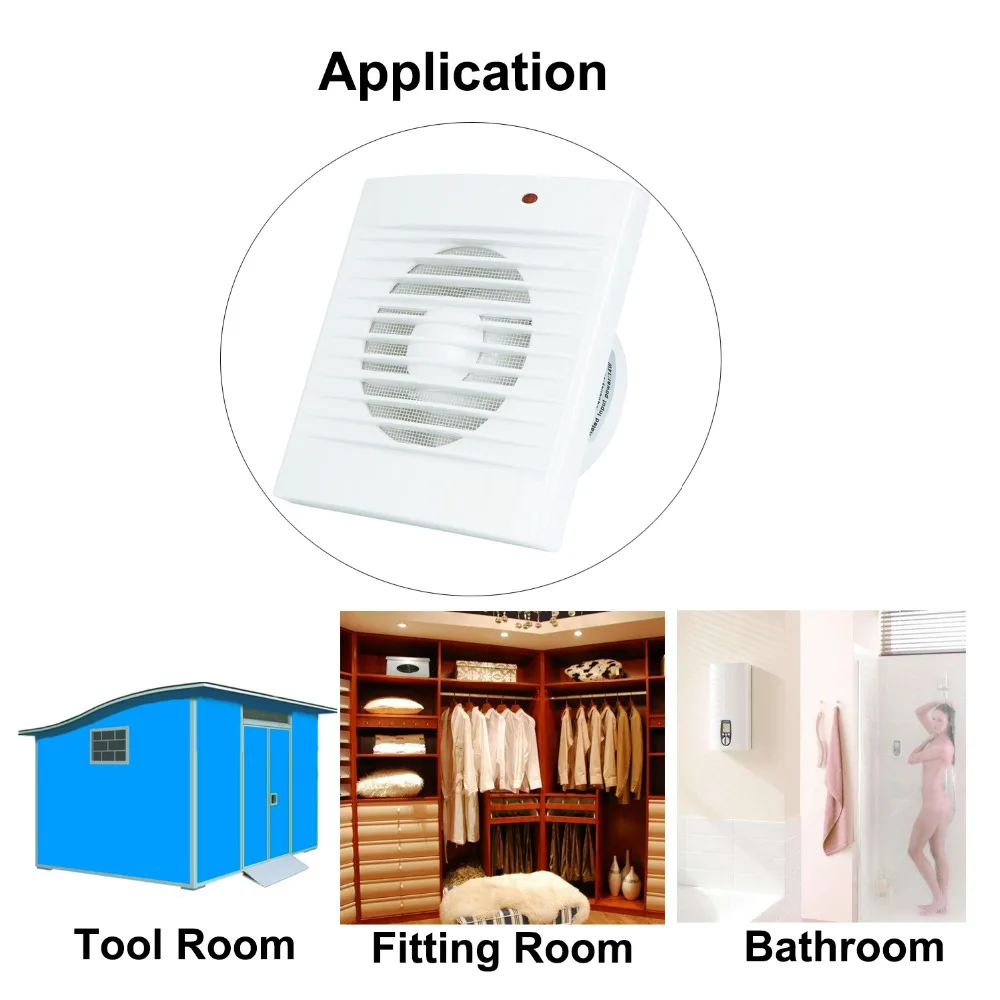 Jon & Guan 4 ''220 فولت 110 فولت صامتة العادم مروح...