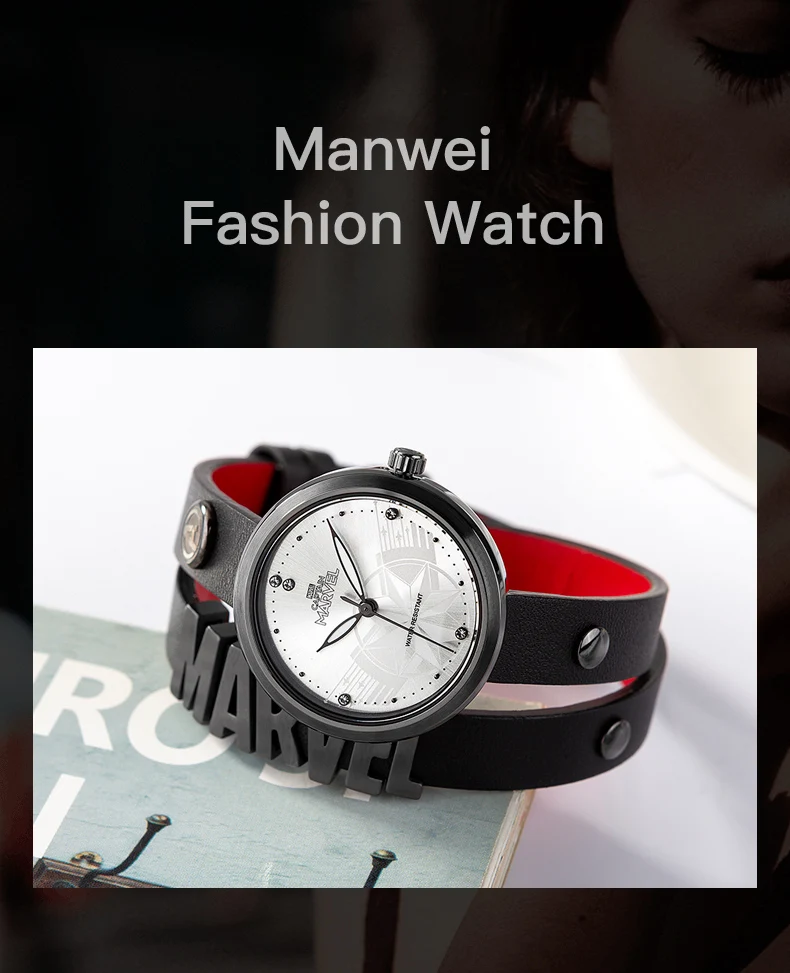 pulseira à prova dwaterproof água relógios de quartzo