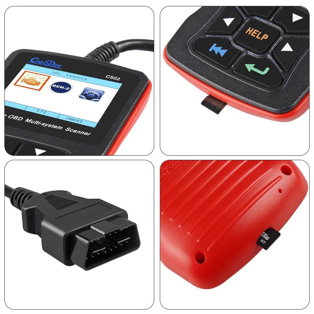 Создатель C502 OBD2 сканер OBDII двигатель код ридер для Mercedes Benz полный Системы