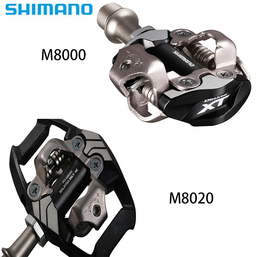 MTB Bike Pedales Shimano XT PD M8000 M8020 Self-Locking Cycling Mountain Clip Components Using for Bicycle Racing Clea cessorios