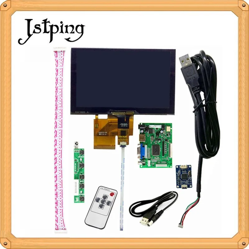 

Jstping 5 inch 800*480 HDMI VGA projector LCD Capacitive screen monitor Driver board Controller Portable computer display panel