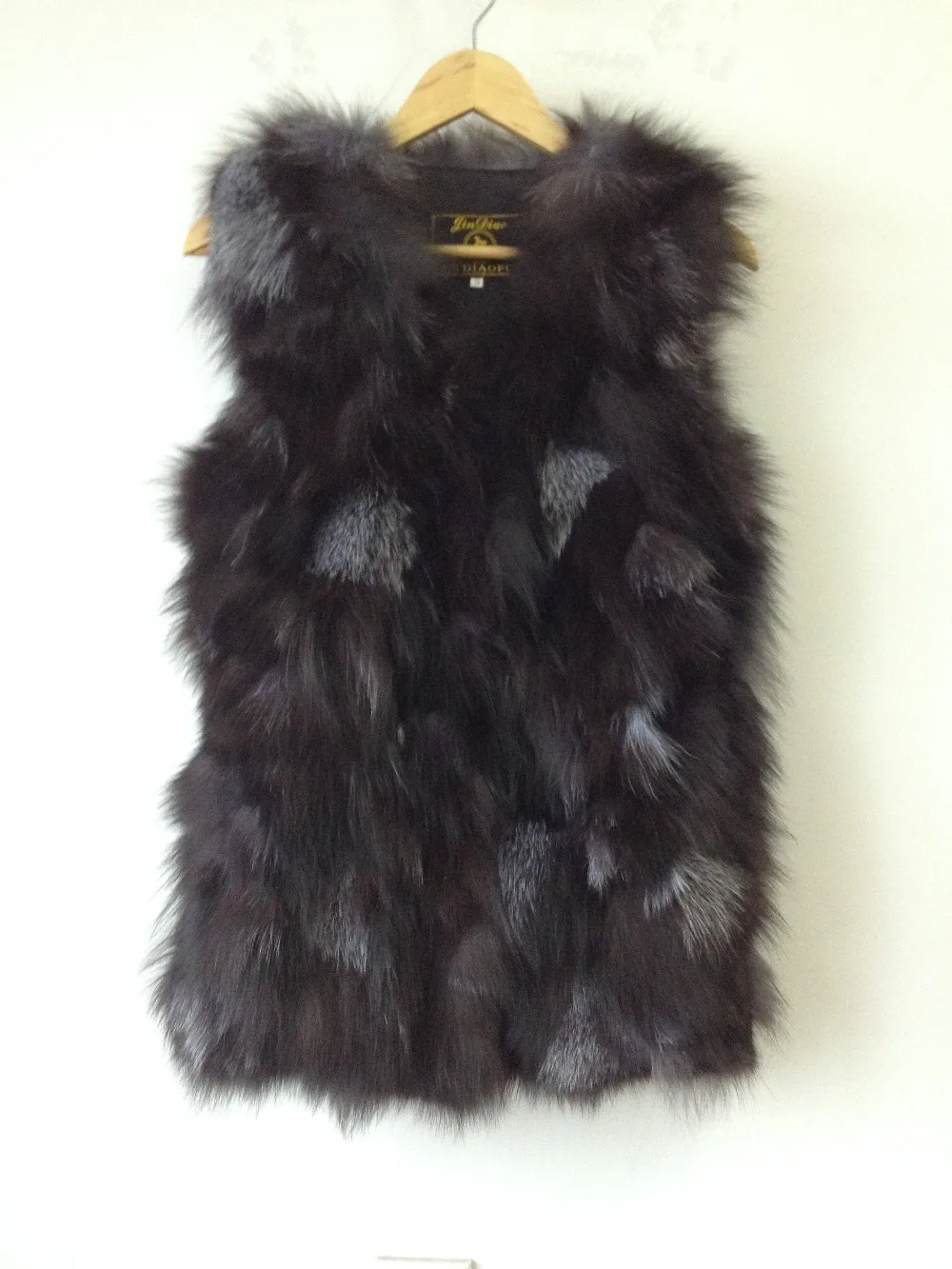 Low! Genuine fox fur vest women's long fox fur jacket winter fox fur coat OEM/Retail/Wholesale/free shipping TF0397