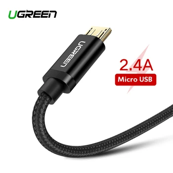 Нейлоновый кабель быстрой зарядки и передачи данных MicroUSB, Ugreen