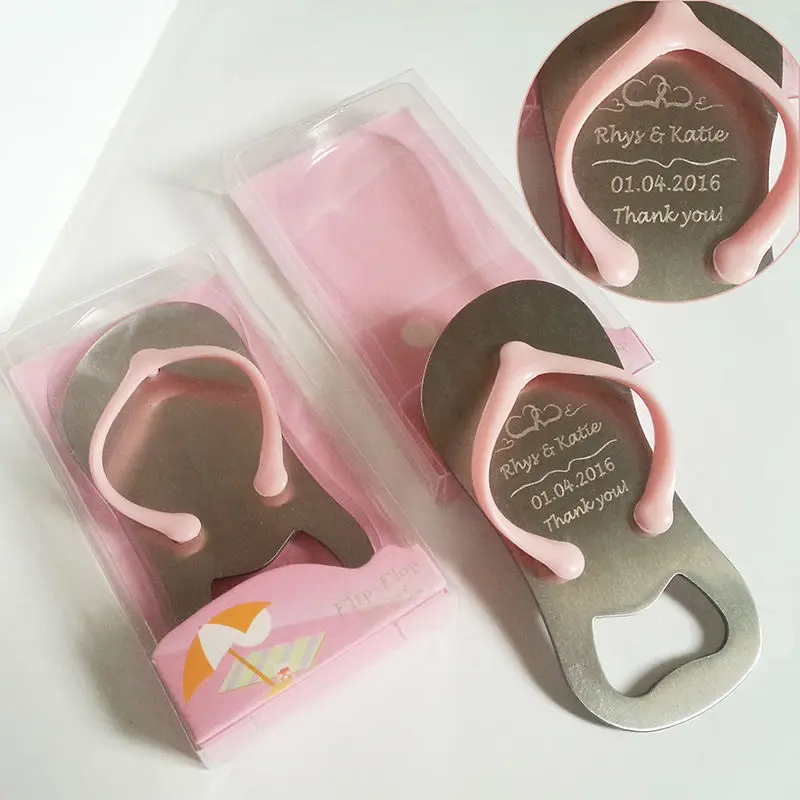 personalised flip flop bottle opener