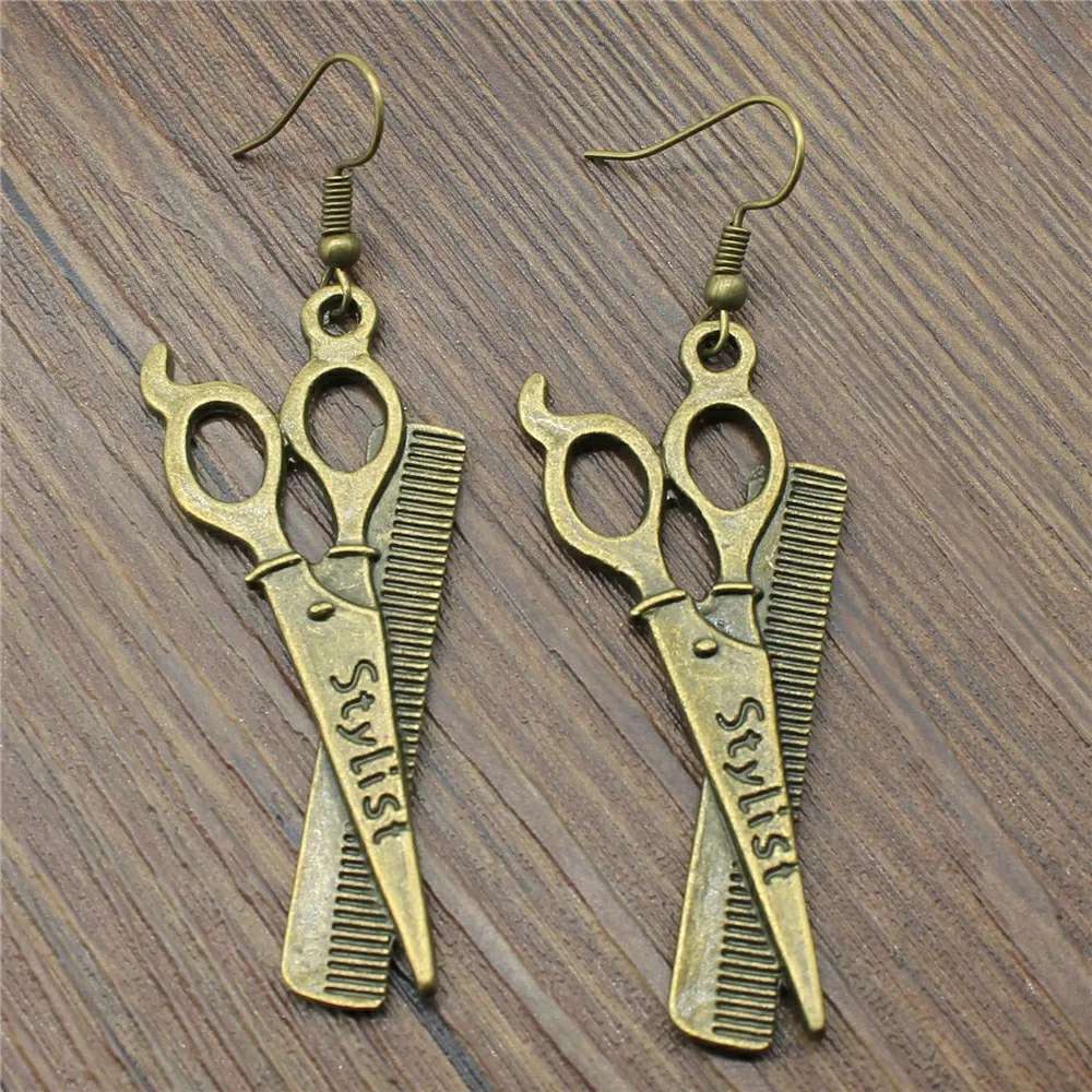 Dangle Earrings New Earring 24x53mm Scissors Women Fashion Jewelry Gift For | Украшения и аксессуары