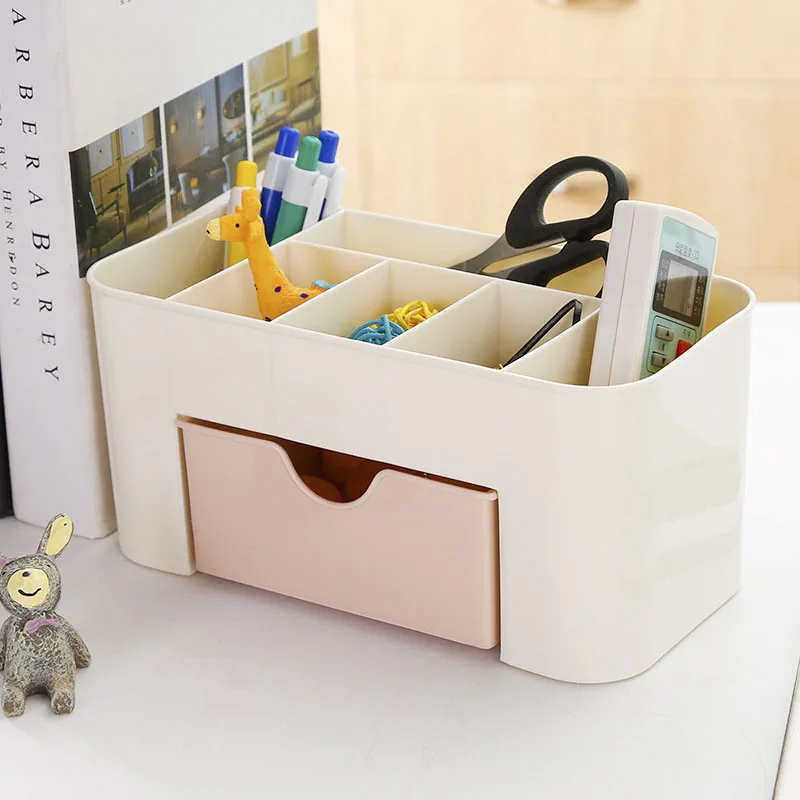 1 Pcs Makeup Organizer Portable Plastic 6 Grids Storage Box Lipstick Holder Organizador Nail Polish Display Stand 2019 Hot