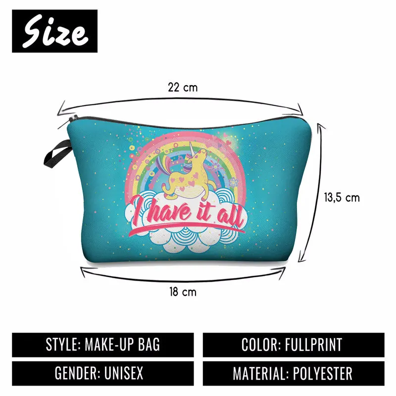 Jom Tokoy 3D Printing Makeup Bags With Multicolor Pattern Cute Cosmetics Pouchs For Travel Ladies Pouch Women Cosmetic Bag HZB07 Jom Tokoy 3D Printing Makeup Bags With Multicolor Pattern Cute Cosmetics Pouchs For Travel Ladies Pouch Women Cosmetic Bag HZB07