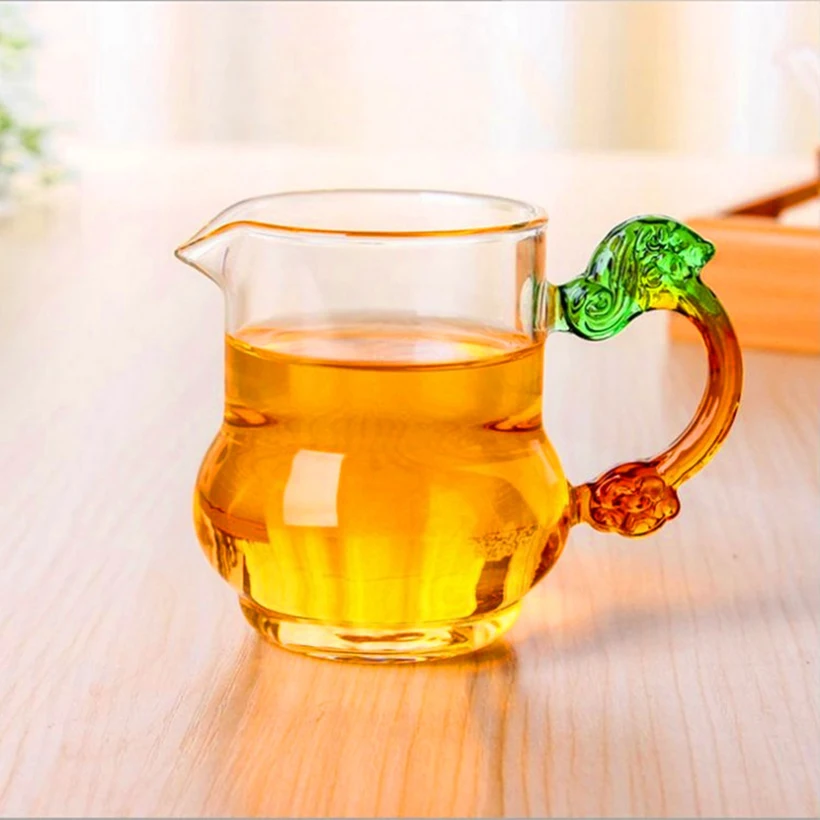 300ml High Quality Thicken Transparent Glass Mug Dragon Handle Glass