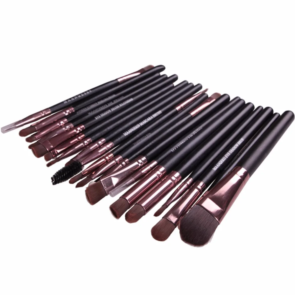 

20 pcs Makeup Brushes Sets Coametic Blending Eyeshadow Eyelash Lips Blusher Power Foundation Contour Brush Kits pincel maquiagem