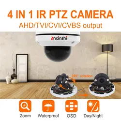 Водостойкая камера безопасности 5MP мини AHD купольная PTZ камера коаксиальный HD 4in1 AHD камера панорамирования IR 20 м 2,8-мм 8 мм 3X оптическая Z