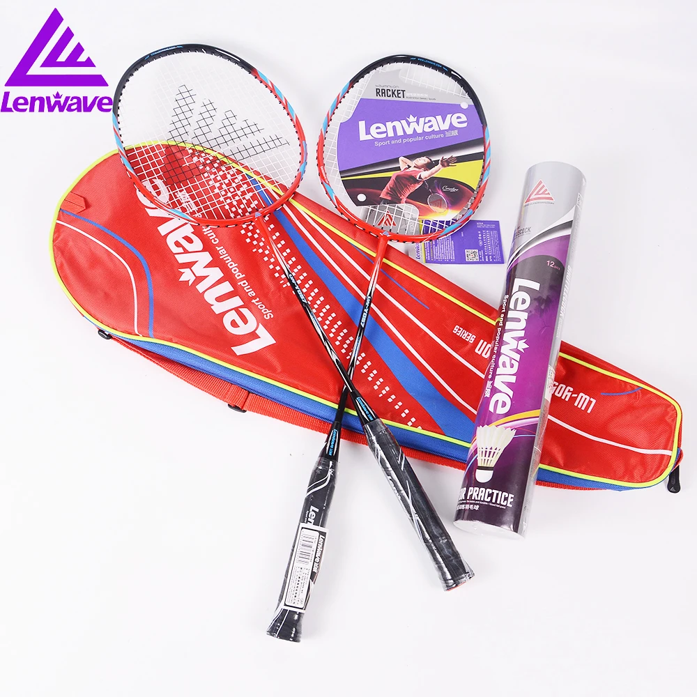 Lenwave Badminton Racket 1 Pair Aluminum Alloy One Badminton Racquet