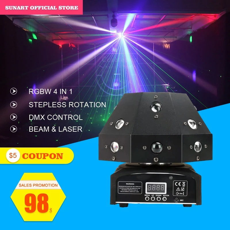 

Free shipping 16*3W mushroom LED RGBW stage effect laser projector for dj disco dmx moving head beam lighting spot wash lighting