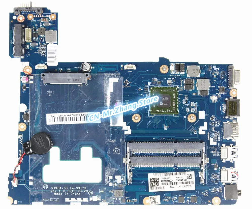 

Used FOR Lenovo G505 Laptop Motherboard W/ FOR A6-5200 CPU VAWGA/GB 90003029 LA-9912P DDR3