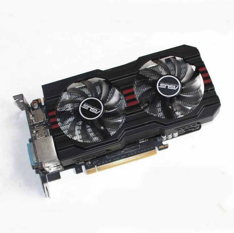 Б/у, оригинальная игровая Видеокарта ASUS GTX660-DC2OCPH-2GD5 2G GDDR5 192bit, протестирована на