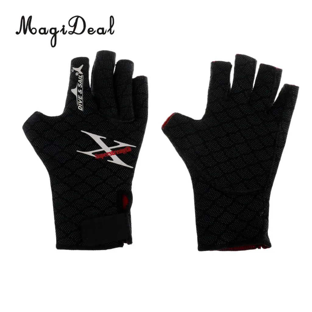 MagiDeal Non-Slip Warm UV Protection Wetsuit Gloves for Kayak Scuba Diving Snorkeling Swimming Surfing Sailing Water Sports