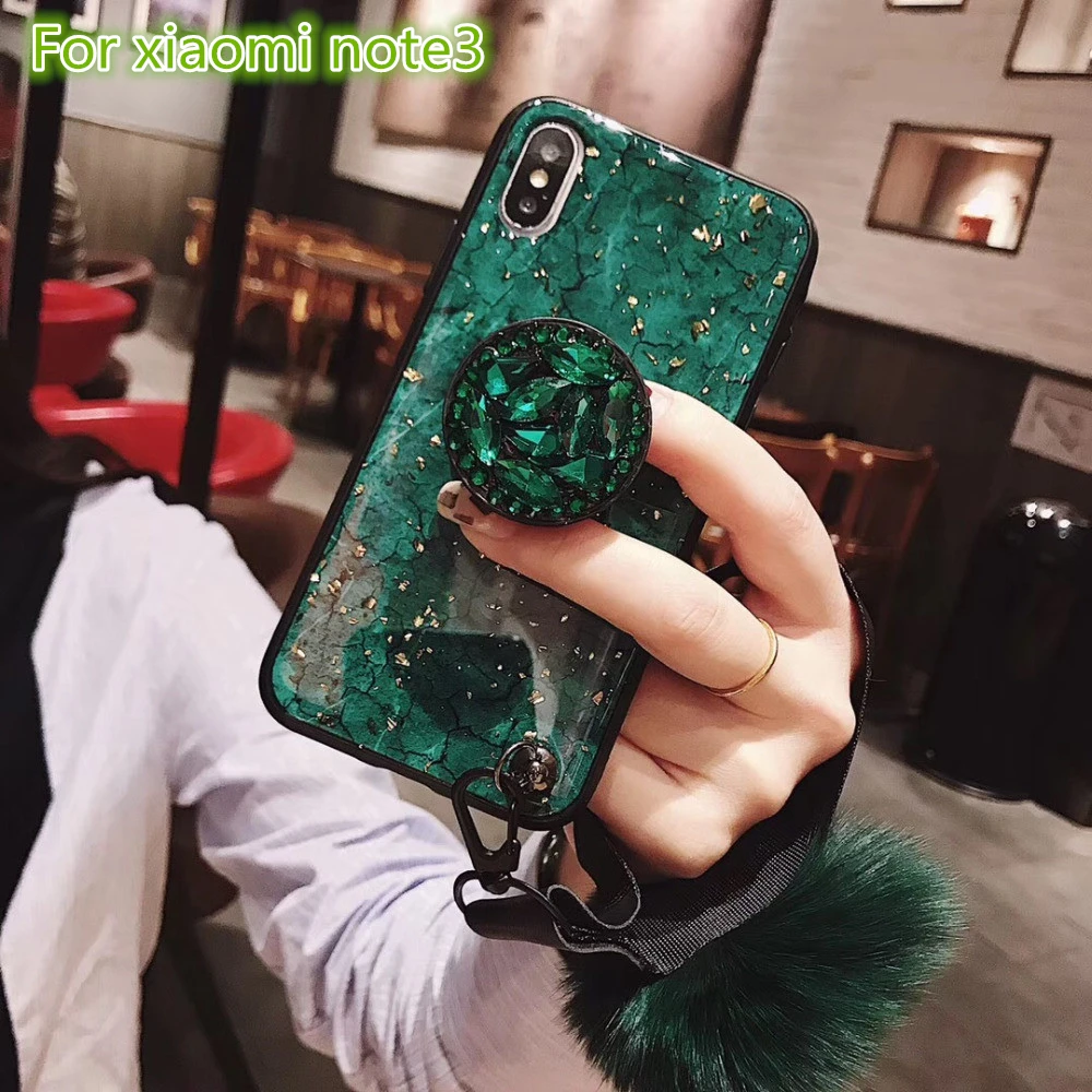Фиолетовый чехол для телефона Xiao mi note 3 мраморный блестящий золотой фольги мягкий