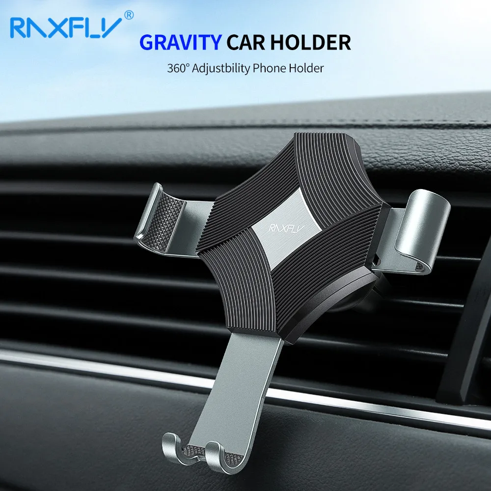 RAXFLY Diamant Schwerkraft Auto telefon Halter Für iPhone Samsung 360 Navigation Auto halterung für