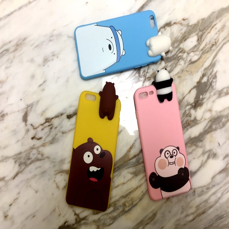 

for Huawei P9 Plus P9 Cover 3D Cute Cartoon We Bare Bears brothers funny toys soft phone case for Huawei P9 Lite cover case