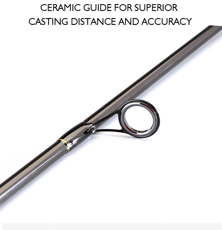 CEMREO Portable vara de pesca carbon 4 sections Spinning Fishing Rod
