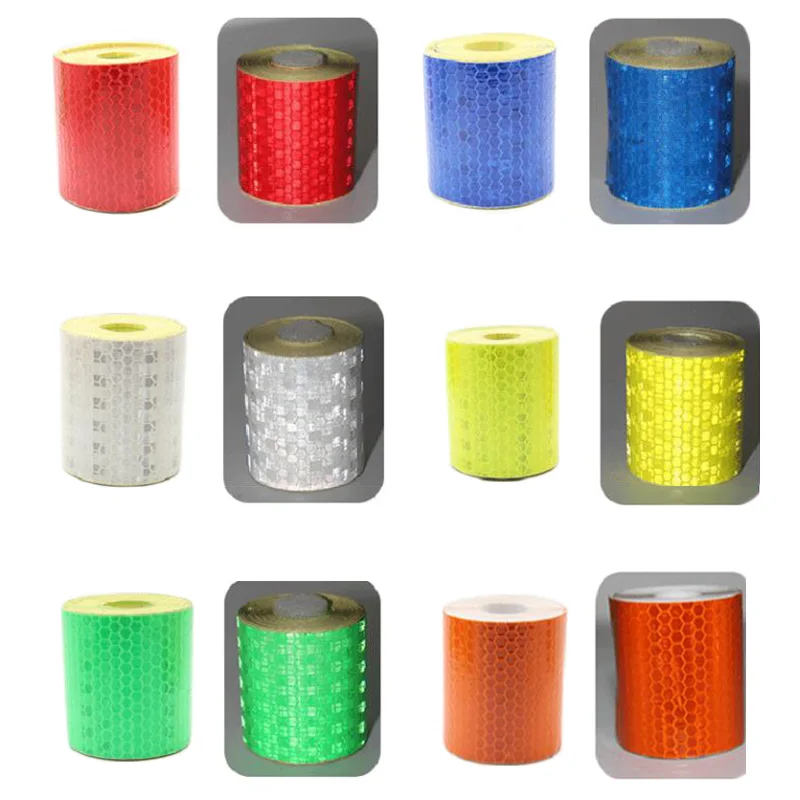 5cm3m Bicycle Reflective Sticker Warning Security Film Tape For Bike Motorcycle Vest Safety Heat Transfer Car Stickers SW0022 (4)