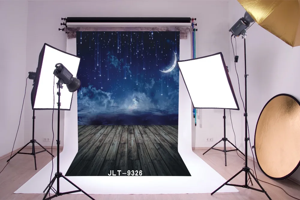 Фотофон для студийной фотосъемки с ночной сценой звездное небо День Святого
