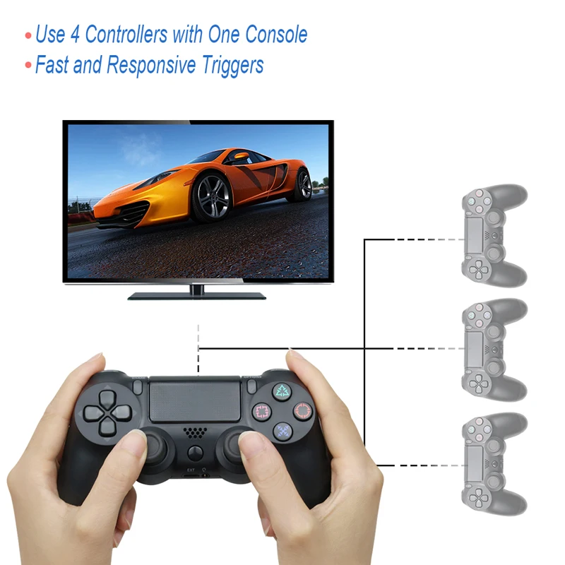 

Wireless Bluetooth Game controller for PS4 Controller for Sony Playstation 4 for DualShock Vibration Joystick Gamepads for PS3