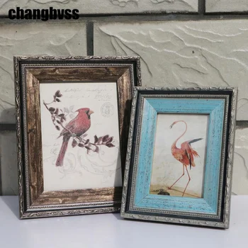

1pcs 3-10 Inch Wooden Desktop Photo Frame Withot Picture Living Room Decor Picture Frames Quality Photos Frame marcos de fotos