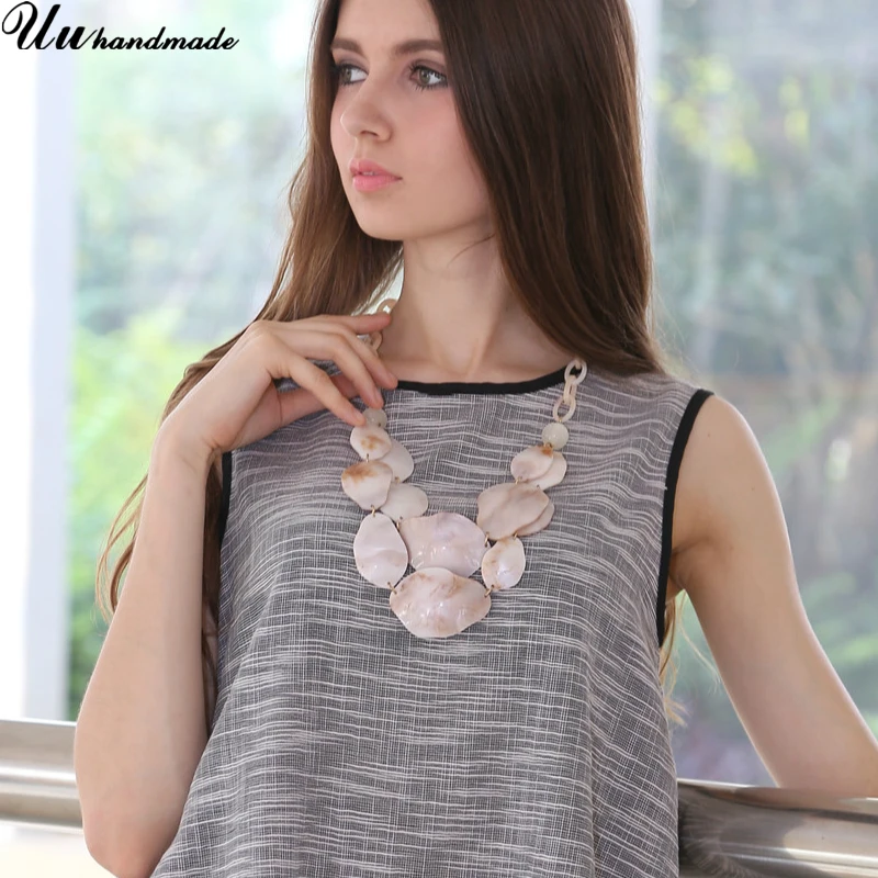 

Statement retro acrylic jewelry choker necklace pendant custom wholesale accessories MOQ120 shipment time is about 25 days