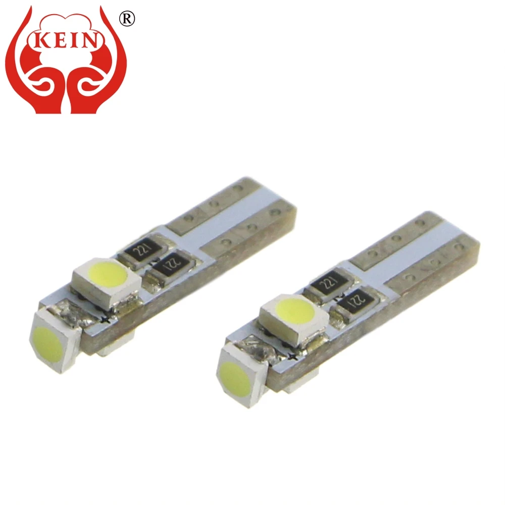 

KEIN 10PCS T5 led w3w car Lamp 3528 3SMD led Auto 509T Bulb Dashboard Warning Indicator Instrument Lights Vehicle 12V red white