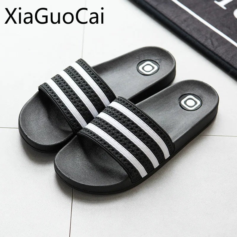 

2019 Summer Unisex Slippers Home Indoor Soft Mens Slippers Bathroom Anti-slip Couple Slippers Beach Flip Flops