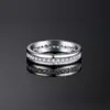 JewelryPalace-anillos de boda de CZ para mujer, 925 anillos de plata esterlina de aniversario apilable, sortija Eternity, joyería de plata 925 ► Foto 3/6