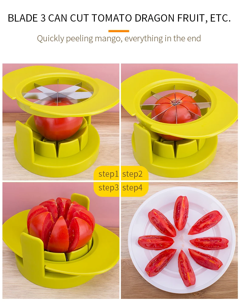 Jueqi яблочной сердцевины Нержавеющая сталь Яблоко Плодовое томатный резак нож для манго кухонная принадлежность для резки гаджет посудомоечная машина