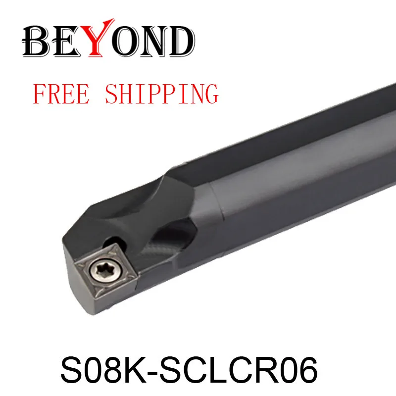 

free shipping S08K-SCLCR06/S08K-SCLCL06,internal turning tool holder boring bar diameter 8mm carbide insert CCMT060204 SCLCR