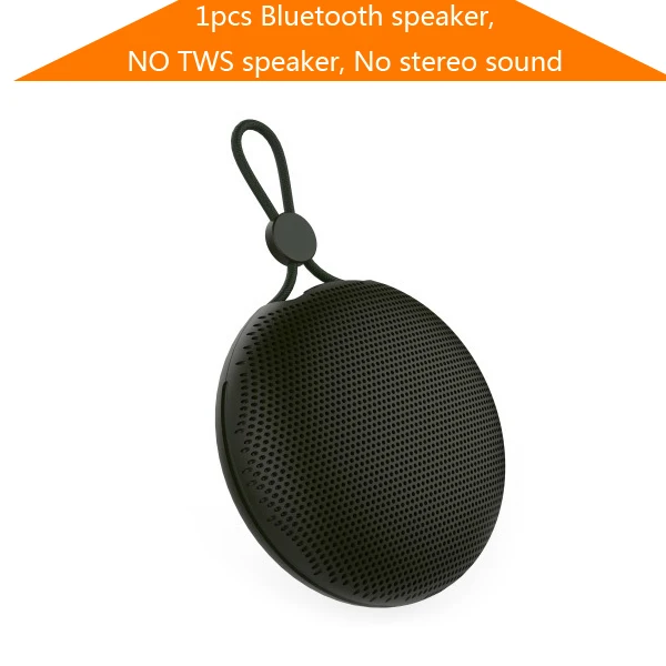 CBAOOO F5 TWS Portable Bluetooth speaker V5.0 Wireless Loudspeaker Sound System stereo Music surround Waterproof Outdoor Speaker - Color: 1PC NO TWS NO Stereo