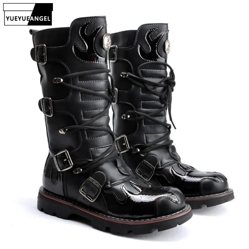 À coréen Bout 2019 Chaussures Hommes Style Cow boy Boucle kZPXuOi