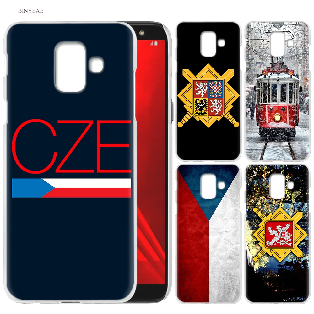 

Cell Phone Case for Samsung Galaxy S9 S8 S7 Edge Plus A6 A7 A8 A9 J4 J6 Plus 2018 Note 8 9 Cover Czech Republic Flag