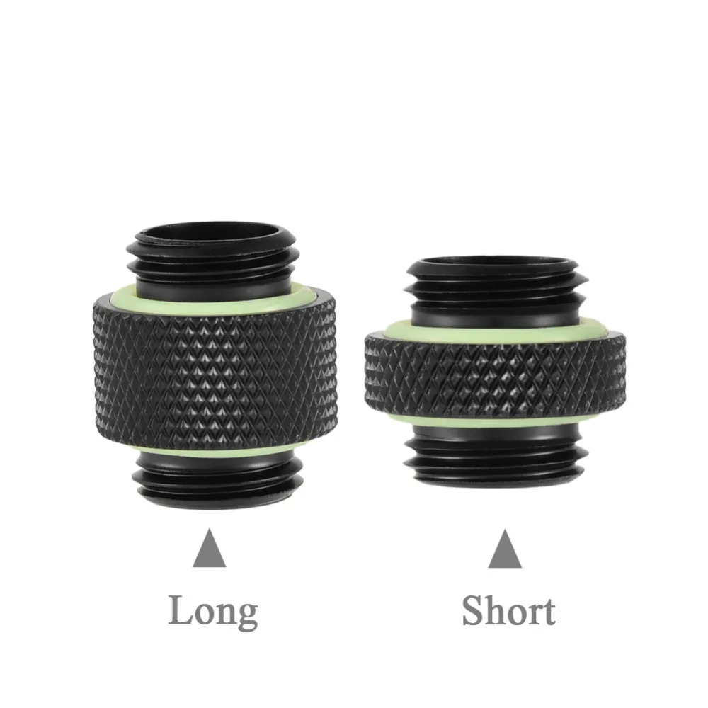 

2pcs G1/4 Thread Fitting Adapter Connector for Computer Water Cooling System Long & Short