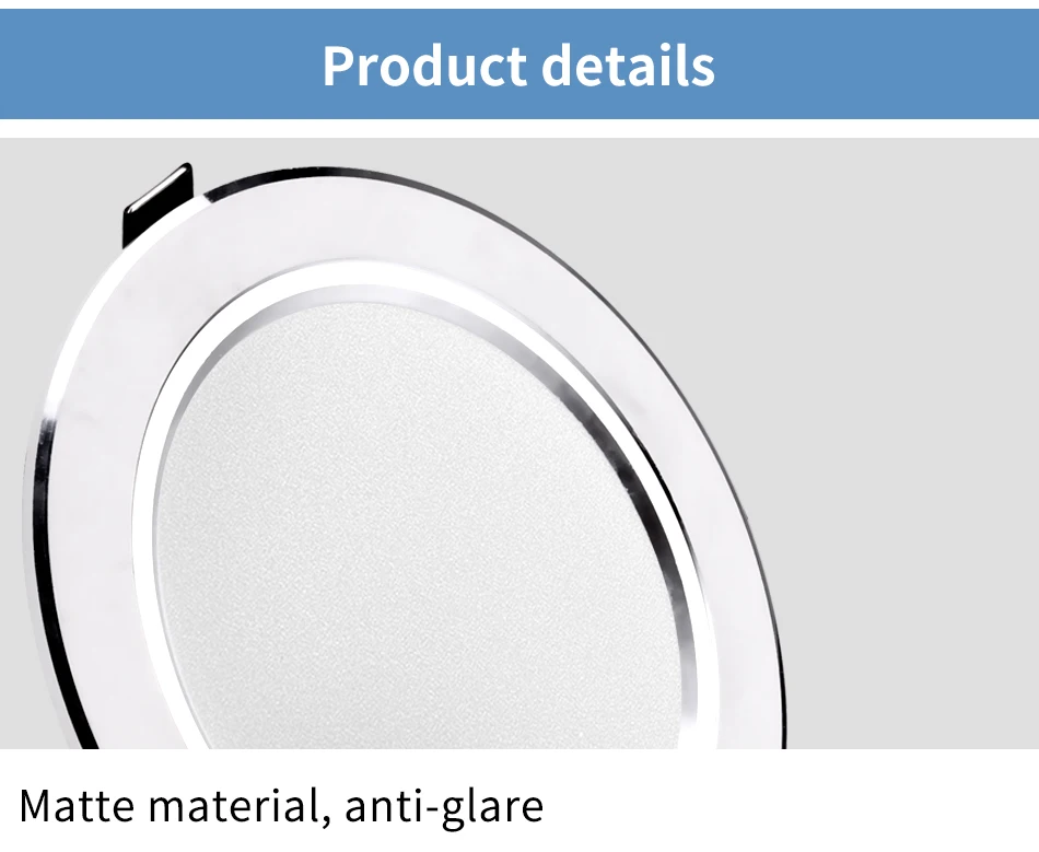Ultra Bright Round LED Downlight 3W 5W 7W 9W 12W 15W 18W Aluminum AC110V 220V LED Down Light Ceiling Recessed Spot Light -