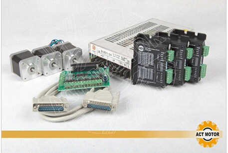 

Free Ship From Germany!ACT 3Axis Nema17 Stepper Motor 17HS5413 Bipolar+Driver DM420 1.7A 36V
