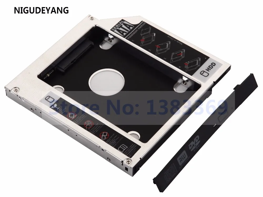 NIGUDEYANG 2 й жесткий диск Caddy 12 7 мм Оптический отсек для Dell N5030 M5030 TS L633J|optical bay|caddy