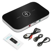 50 шт./лот B6 2в1 Bluetooth 4,1 передатчик и приемник беспроводной аудио адаптер Aux 3,5 мм аудио плеер для ТВ/дома стерео