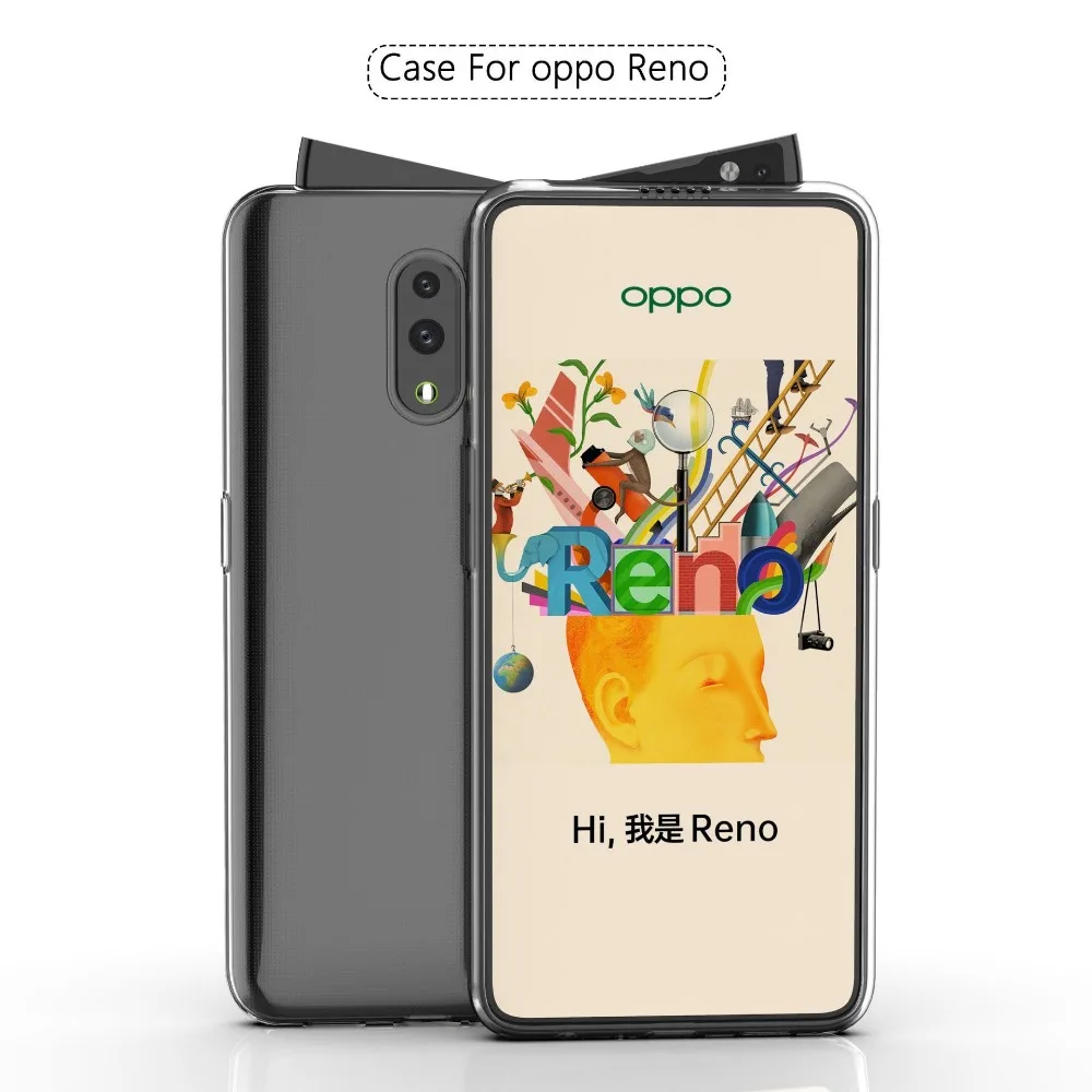 Для Oppo Reno прозрачный защитный чехол из ТПУ для Oppo Reno A7 R15x A7x F9 F7 F5 силиконовый мягкий тонкий прозрачный чехол