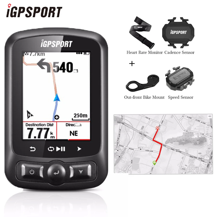 

IGPSPORT ANT+ GPS Bike Computer IGS618E Bluetooth Speedometer Wireless Waterproof Bicycle Digital Stopwatch Cycling Accessories