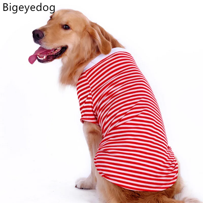 

Bigeyedog Big Dog Vest Summer T-shirt Large Dog Clothes Golden Retriever Pet Vest Summer Coat Costume Apparel for Dog Outfit