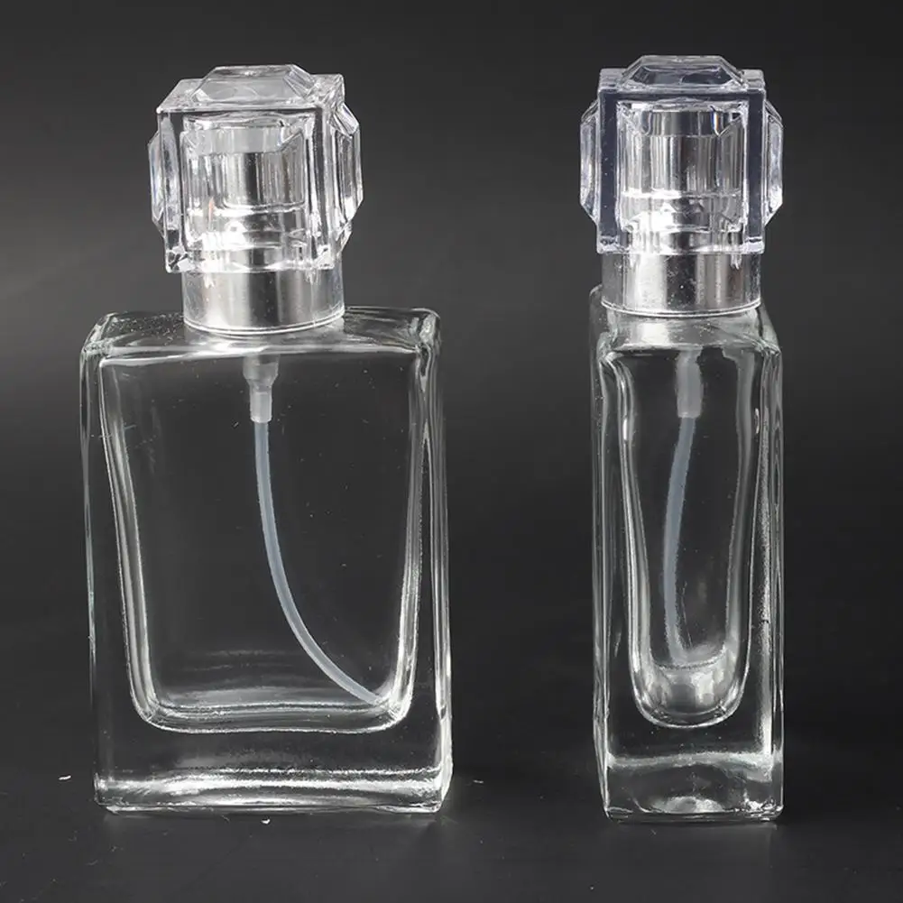 

30ml Clear Glass Portable Travel Refillable Cosmetics Empty Spray Perfume Bottle