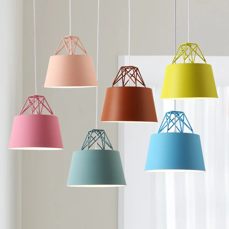 

Northern Europe Modern Concise Creative Danish Macaron Pendant Lamp Cafe Restaurant Bedroom Parlor Decoration Lamp Free Shipping