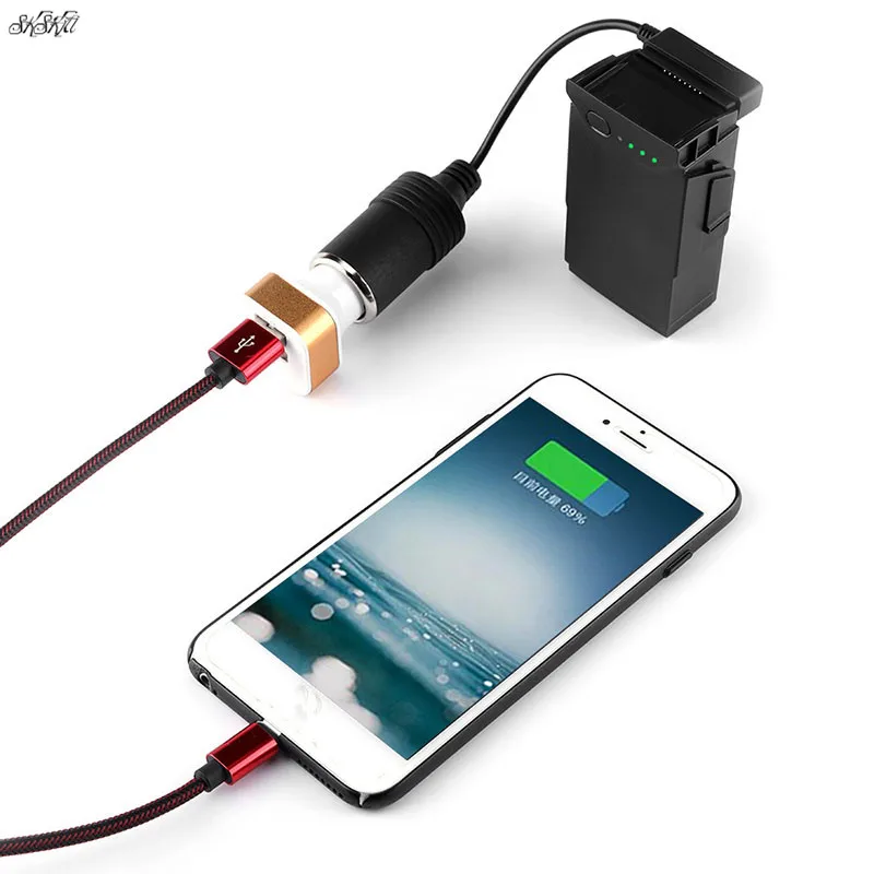 Батарея Dis зарядное устройство Конверсионный кабель+ Переходник USB для зарядки в машине для DJI mavic air drone аксессуары